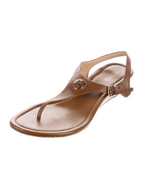 michael kors sandals brown flats|Michael Kors heeled sandals sale.